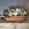 Diane Fall Centerpiece In Wood Bowl