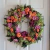 Diane Floral Arrangements 22" Fall Wreath With Purple And Orange