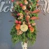 Diane Floral Arrangements 20" Fall Topper With Green Pumpkin