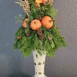 Diane Floral Arrangements 11" Fall Candle Topper