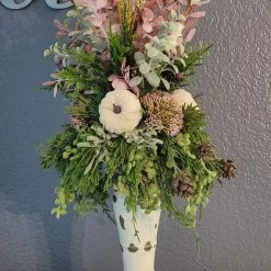 Diane Floral Arrangements Pink And Cream Candle Topper