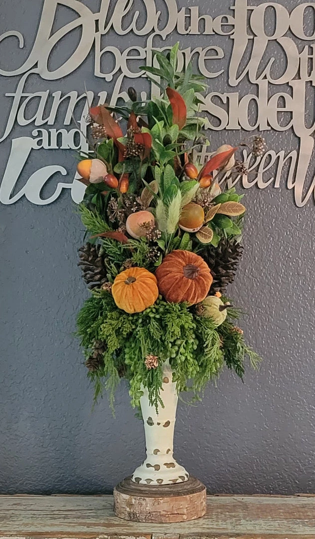 Diane Floral Arrangements 18" Tall Fall Topper 1 Diane Floral Arrangements 18" Tall Fall Topper
