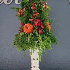 Diane Floral Arrangements Fall Candle Topper