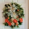 Diane Fall Wreath With Dahlias