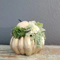Diane Floral Arrangements 7" Gold Pumpkin