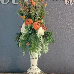 Diane Floral Arrangements Fall Candle Topper