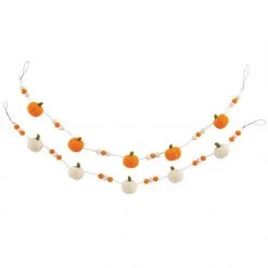 Mud Pie Floral Arrangements Felt Pumpkin Garland (Various Colors)