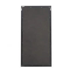 UMA Black Wood Contemporary Wall Mirror