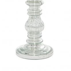 UMA Glass Distressed Candleholders, Set Of 2