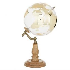 UMA Gold Wood Traditional Globe