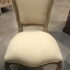 Global Imports Square Linen Dining Chairs