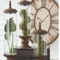 K&K Interiors Cylinder Containers, Set Of 3