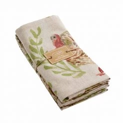 Mud Pie Watercolor Turkey Napkin Set