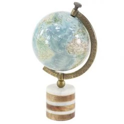 UMA Wood & Metal Globe Home Accents