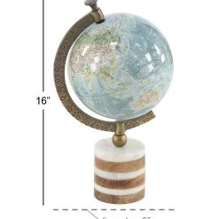 UMA Wood & Metal Globe Home Accents