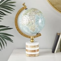 UMA Wood & Metal Globe Home Accents