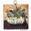 Round Top Collection Cream Pumpkin & Succulents Mini Gallery Print