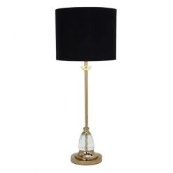 UMA Gold Metal And Crystal Table Lamp