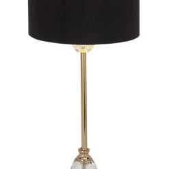 UMA Gold Metal And Crystal Table Lamp