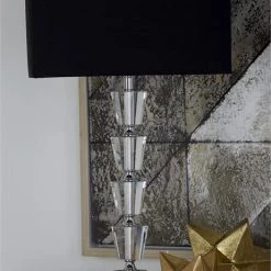 UMA Silver Metal Glam Table Lamp