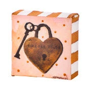 Round Top Collection Forever Yours Locket Mini Canvas Block