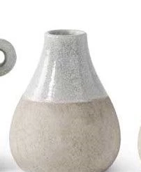 K&K Interiors Ceramic Pot With Light Blue Glaze (Various Styles) Home Accents 11 K&K Interiors Ceramic Pot With Light Blue Glaze (Various Styles) Home Accents