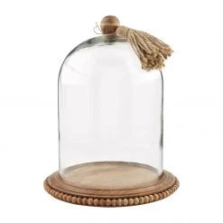 Mud Pie Glass Tassel Cloche Set (Various Sizes)