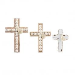 Mud Pie Wood Bead Cross (Various Sizes)