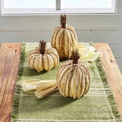 Mud Pie Beaded Husk Pumpkin (Various Sizes)