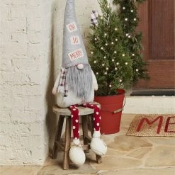 Mud Pie Extra Large Dangle Leg Gnome