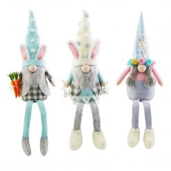 Mud Pie Easter Dangle Leg Gnome (Various Sizes/Styles)