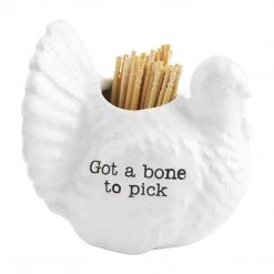 Mud Pie Fall Toothpick Holder Set With Sentiment (Various Styles) Kitchen Decor