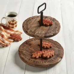 Mud Pie Sentiment Tiered Server Decorative Trays & Risers