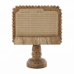 Mud Pie Beaded Recipe Card Holder Set Home Accents