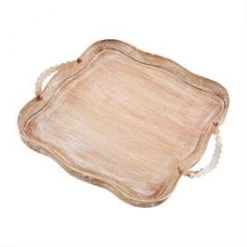 Mud Pie Scalloped Bead Tray Decorative Trays & Risers