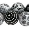 UMA Ceramic Black & White Balls, Set Of 6 Home Accents