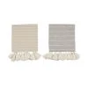 Mud Pie Stripe Tassel Throw Blanket (Various Colors) Blankets