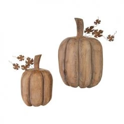 RAZ Imports Wood Pumpkin (Various Sizes) Home Accents
