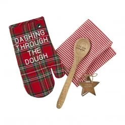 Mud Pie Baking Oven Mitt Towel Set (Various Styles)