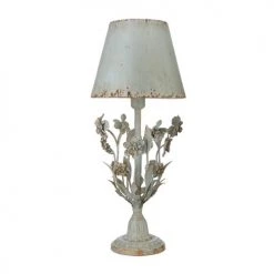 RAZ Imports Lamps Blue Distressed Floral Lamp