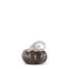K&K Interiors Gray Brown Handblown Glass Pumpkin Porch View Home Candles