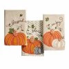 Mud Pie Kitchen Decor Embroidered Pumpkin Towel (Various Styles)