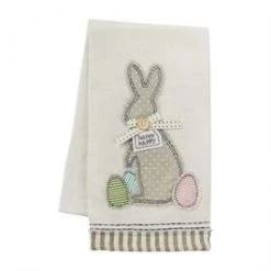 Mud Pie Tea Towels & Cloth Napkins Easter Applique Hand Towel (Various Styles)