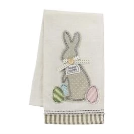 Mud Pie Tea Towels & Cloth Napkins Easter Applique Hand Towel (Various Styles) 1 Mud Pie Tea Towels & Cloth Napkins Easter Applique Hand Towel (Various Styles)