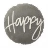 Mud Pie Happy Round Pillow