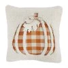 Mud Pie Pumpkin Hooked Pillow Pillows