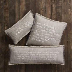 Mud Pie Pillows Night Before Christmas Pillow (Various Styles)