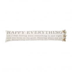 Mud Pie Happy Definition Pillow