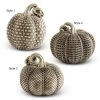 K&K Interiors Resin Antique Gold Textured Pumpkin (Various Styles) Pumpkins