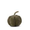 K&K Interiors Pumpkins Corduroy Pumpkin, Khaki Green